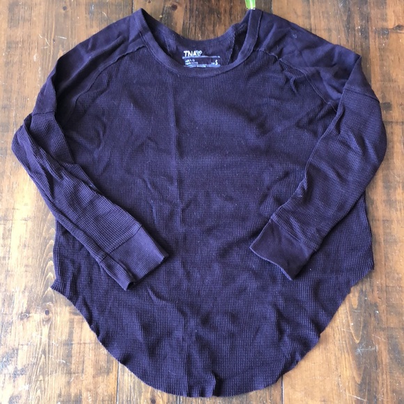 Aritzia TNA Thermal Waffle Knit Long Sleeve | S